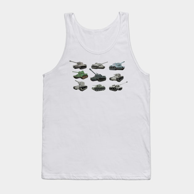 Various Soviet WW2 Tanks Tank Top by NorseTech